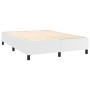 Cama box spring con colchón cuero sintético blanco 140x190 cm de , Camas y somieres - Ref: Foro24-3128968, Precio: 551,55 €, ...