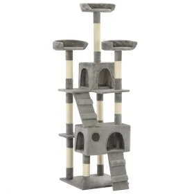 Rascador para gatos con poste rascador de sisal 170 cm gris de vidaXL, Mobiliario para gatos - Ref: Foro24-170612, Precio: 10...