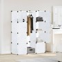 vidaXl Armario modular con 9 compartimentos blanco 109x36,5x143 cm en Armarios roperos | Comprar online en Foru.es