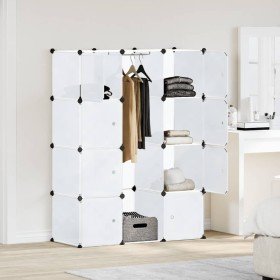vidaXl Armario modular con 9 compartimentos blanco 109x36,5x143 cm en Armarios roperos | Comprar online en Foru.es