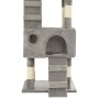 Rascador para gatos con poste rascador de sisal 170 cm gris de vidaXL, Mobiliario para gatos - Ref: Foro24-170612, Precio: 11...