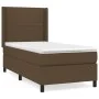 Box spring bed with dark brown fabric mattress 90x190 cm by , Beds and slatted bases - Ref: Foro24-3131316, Price: 317,70 €, ...