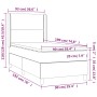 Cama box spring con colchón tela color crema 90x190 cm de , Camas y somieres - Ref: Foro24-3131878, Precio: 349,18 €, Descuen...