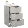 Mesita de noche color gris hormigón 40x36x65 cm de vidaXL, Mesitas de noche - Ref: Foro24-811276, Precio: 56,23 €, Descuento: %