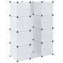 vidaXl Armario modular con 9 compartimentos blanco 109x36,5x143 cm en Armarios roperos | Comprar online en Foru.es