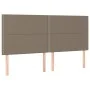 Box spring bed with taupe gray fabric mattress 200x200 cm by , Beds and slatted bases - Ref: Foro24-3131941, Price: 704,60 €,...