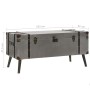 Mesa de centro de MDF y aluminio 102x51x47,5 cm de vidaXL, Mesas de centro - Ref: Foro24-245759, Precio: 129,45 €, Descuento: %