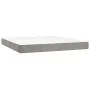 Cama box spring con colchón terciopelo gris claro 160x200 cm de , Camas y somieres - Ref: Foro24-3132627, Precio: 502,88 €, D...