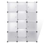 vidaXl Armario modular con 9 compartimentos blanco 109x36,5x143 cm en Armarios roperos | Comprar online en Foru.es