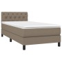 Cama box spring colchón y luces LED gris taupe 80x200 cm de , Camas y somieres - Ref: Foro24-3133353, Precio: 309,60 €, Descu...