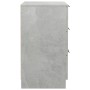 Mesita de noche color gris hormigón 40x36x65 cm de vidaXL, Mesitas de noche - Ref: Foro24-811276, Precio: 56,23 €, Descuento: %