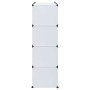 vidaXl Armario modular con 9 compartimentos blanco 109x36,5x143 cm en Armarios roperos | Comprar online en Foru.es