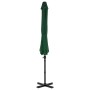Sombrilla voladiza con poste de aluminio verde 300 cm de vidaXL, Sombrillas - Ref: Foro24-44621, Precio: 194,05 €, Descuento: %