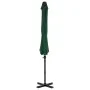 Sombrilla voladiza con poste de aluminio verde 300 cm de vidaXL, Sombrillas - Ref: Foro24-44621, Precio: 190,22 €, Descuento: %