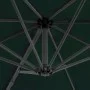 Sombrilla voladiza con poste de aluminio verde 300 cm de vidaXL, Sombrillas - Ref: Foro24-44621, Precio: 190,22 €, Descuento: %