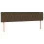 Box spring bed with LED mattress dark brown fabric 200x200 cm by , Beds and slatted bases - Ref: Foro24-3133984, Price: 623,0...