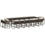 Set de muebles jardín 17 pzas y cojines ratán sintético marrón en Conjuntos de jardín | Comprar online en Foru.es