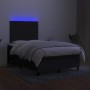 Cama box spring con colchón LED tela negro 120x200 cm de , Camas y somieres - Ref: Foro24-3134783, Precio: 432,49 €, Descuent...
