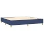 Box spring bed mattress and LED lights blue fabric 200x200 cm by , Beds and slatted bases - Ref: Foro24-3135387, Price: 619,3...