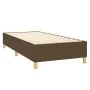 Box spring bed mattress LED lights dark brown fabric 100x200cm by , Beds and slatted bases - Ref: Foro24-3135656, Price: 398,...