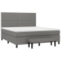 Cama box spring con colchón tela gris oscuro 160x200 cm de , Camas y somieres - Ref: Foro24-3136526, Precio: 599,57 €, Descue...