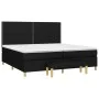 Box spring bed with black fabric mattress 200x200 cm by , Beds and slatted bases - Ref: Foro24-3137103, Price: 717,07 €, Disc...