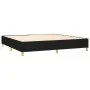 Box spring bed with black fabric mattress 200x200 cm by , Beds and slatted bases - Ref: Foro24-3137103, Price: 717,07 €, Disc...