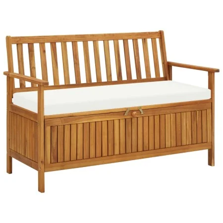 Banco de almacenaje de jardín madera maciza acacia 120x63x84 cm de vidaXL, Bancos de jardín - Ref: Foro24-44126, Precio: 201,...