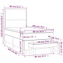 Cama box spring con colchón terciopelo gris claro 80x200 cm de , Camas y somieres - Ref: Foro24-3137749, Precio: 343,94 €, De...