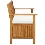 Banco de almacenaje de jardín madera maciza acacia 120x63x84 cm de vidaXL, Bancos de jardín - Ref: Foro24-44126, Precio: 201,...