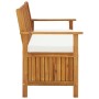 Banco de almacenaje de jardín madera maciza acacia 120x63x84 cm de vidaXL, Bancos de jardín - Ref: Foro24-44126, Precio: 204,...