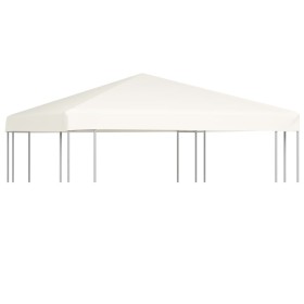 Toldo de cenador 310 g/m² 3x3 m blanco crema de vidaXL, Cubiertas para carpas y cenadores - Ref: Foro24-44777, Precio: 60,05 ...