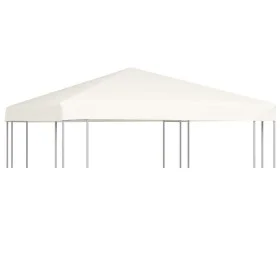 Toldo de cenador 310 g/m² 3x3 m blanco crema de vidaXL, Cubiertas para carpas y cenadores - Ref: Foro24-44777, Precio: 68,37 ...