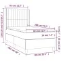 Box spring bed mattress and LED lights cream fabric 80x200 cm by , Beds and slatted bases - Ref: Foro24-3138994, Price: 341,1...