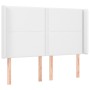 Cama box spring colchón y LED cuero sintético blanco 140x200 cm de , Camas y somieres - Ref: Foro24-3139326, Precio: 532,91 €...