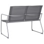 Juego de muebles de jardín 4 piezas tela y acero gris de vidaXL, Conjuntos de jardín - Ref: Foro24-44351, Precio: 179,91 €, D...