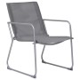 Juego de muebles de jardín 4 piezas tela y acero gris de vidaXL, Conjuntos de jardín - Ref: Foro24-44351, Precio: 179,91 €, D...