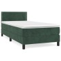 Cama box spring con colchón terciopelo verde oscuro 90x200 cm de , Camas y somieres - Ref: Foro24-3141224, Precio: 293,95 €, ...
