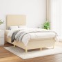 Cama box spring con colchón tela color crema 120x200 cm de , Camas y somieres - Ref: Foro24-3142246, Precio: 414,04 €, Descue...