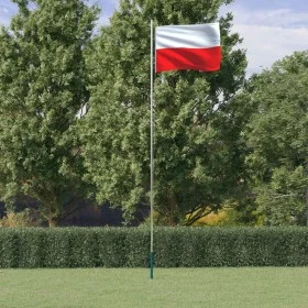 Mástil y bandera de Polonia aluminio 6,23 m de , Banderas y mangas de viento - Ref: Foro24-3147103, Precio: 72,14 €, Descuent...