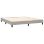 Cama box spring con colchón tela gris claro 180x200 cm de , Camas y somieres - Ref: Foro24-3129649, Precio: 535,92 €, Descuen...