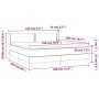 Cama box spring con colchón tela gris claro 180x200 cm de , Camas y somieres - Ref: Foro24-3129649, Precio: 535,92 €, Descuen...