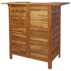 Mesa alta de bar de madera de acacia maciza 110x50x105 cm de , Mesas de jardín - Ref: Foro24-44007, Precio: 203,13 €, Descuen...