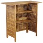 Mesa alta de bar de madera de acacia maciza 110x50x105 cm de , Mesas de jardín - Ref: Foro24-44007, Precio: 205,83 €, Descuen...