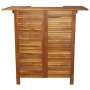 Mesa alta de bar de madera de acacia maciza 110x50x105 cm de , Mesas de jardín - Ref: Foro24-44007, Precio: 205,83 €, Descuen...