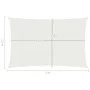 Toldo de vela blanco HDPE 160 g/m² 2,5x5 m de , Sombrillas - Ref: Foro24-311236, Precio: 35,86 €, Descuento: %