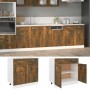 Armario inferior contrachapado roble ahumado 80x46x81,5cm de , Armarios de cocina - Ref: Foro24-815579, Precio: 102,77 €, Des...