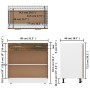Armario inferior contrachapado roble ahumado 80x46x81,5cm de , Armarios de cocina - Ref: Foro24-815579, Precio: 102,77 €, Des...