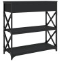 Mesa consola madera de ingeniería negra 75x28x75 cm de , Mesas auxiliares - Ref: Foro24-834195, Precio: 72,98 €, Descuento: %