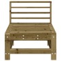 Sofá central de jardín madera maciza impregnada de , Sofás modulares de exterior - Ref: Foro24-825617, Precio: 59,70 €, Descu...